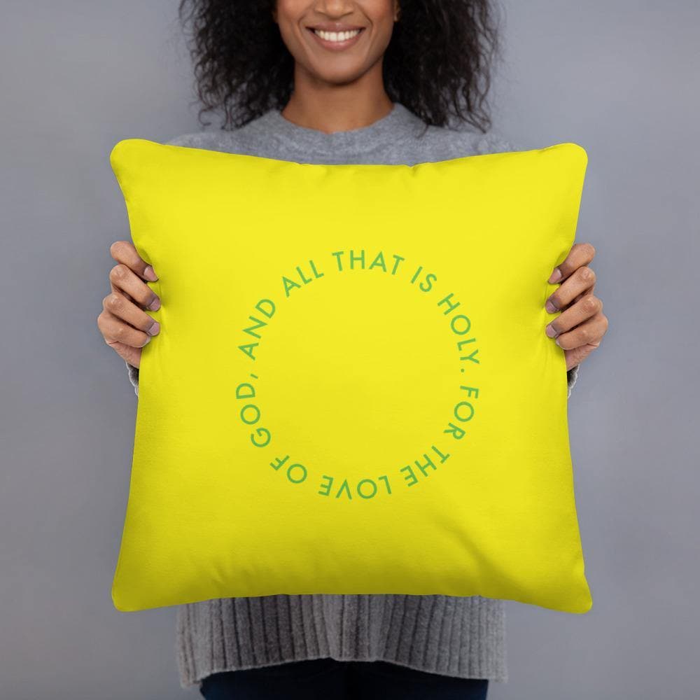 And All That Is Holy (Yellow)- Basic Pillow - Philip Charles Williams