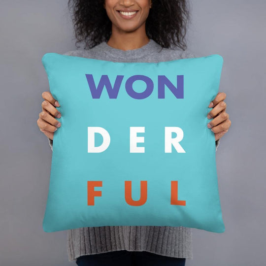 WON-DER-FUL (#2) Basic Pillow - Philip Charles Williams