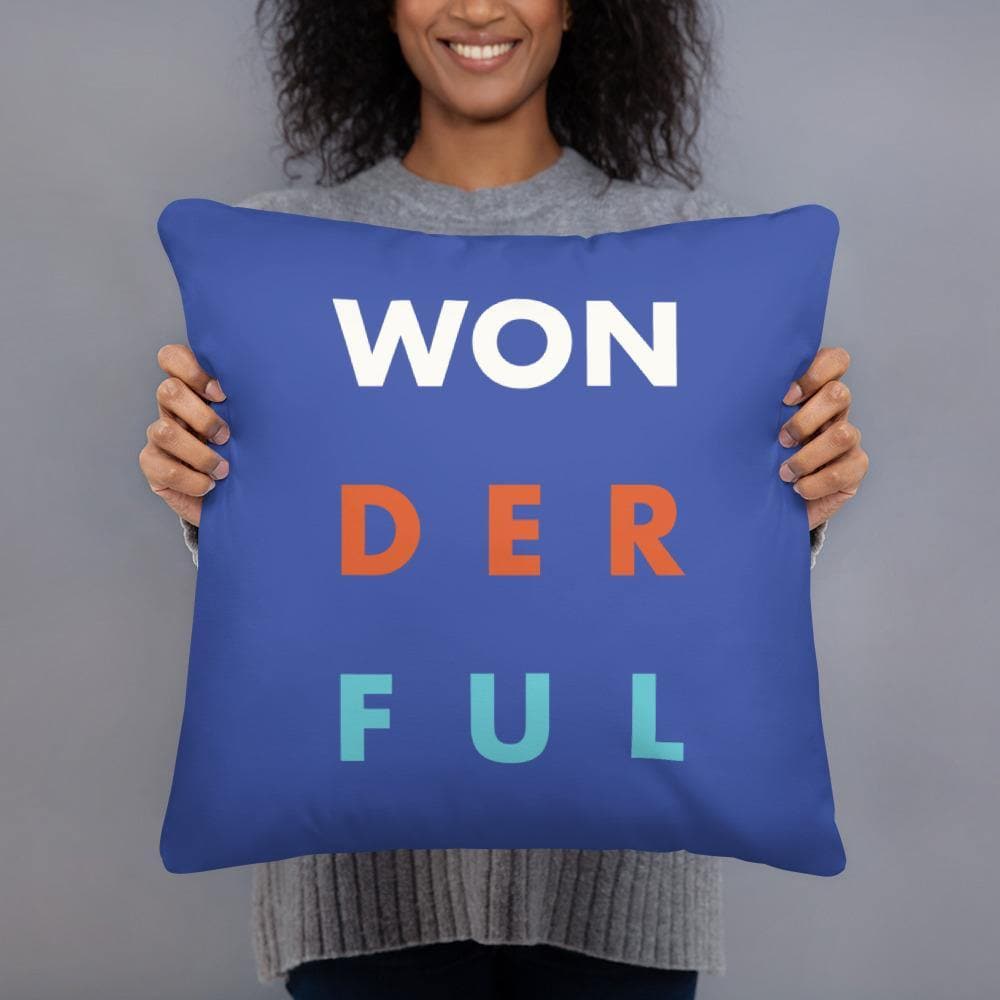 WON-DER-FUL (#1)- Basic Pillow - Philip Charles Williams