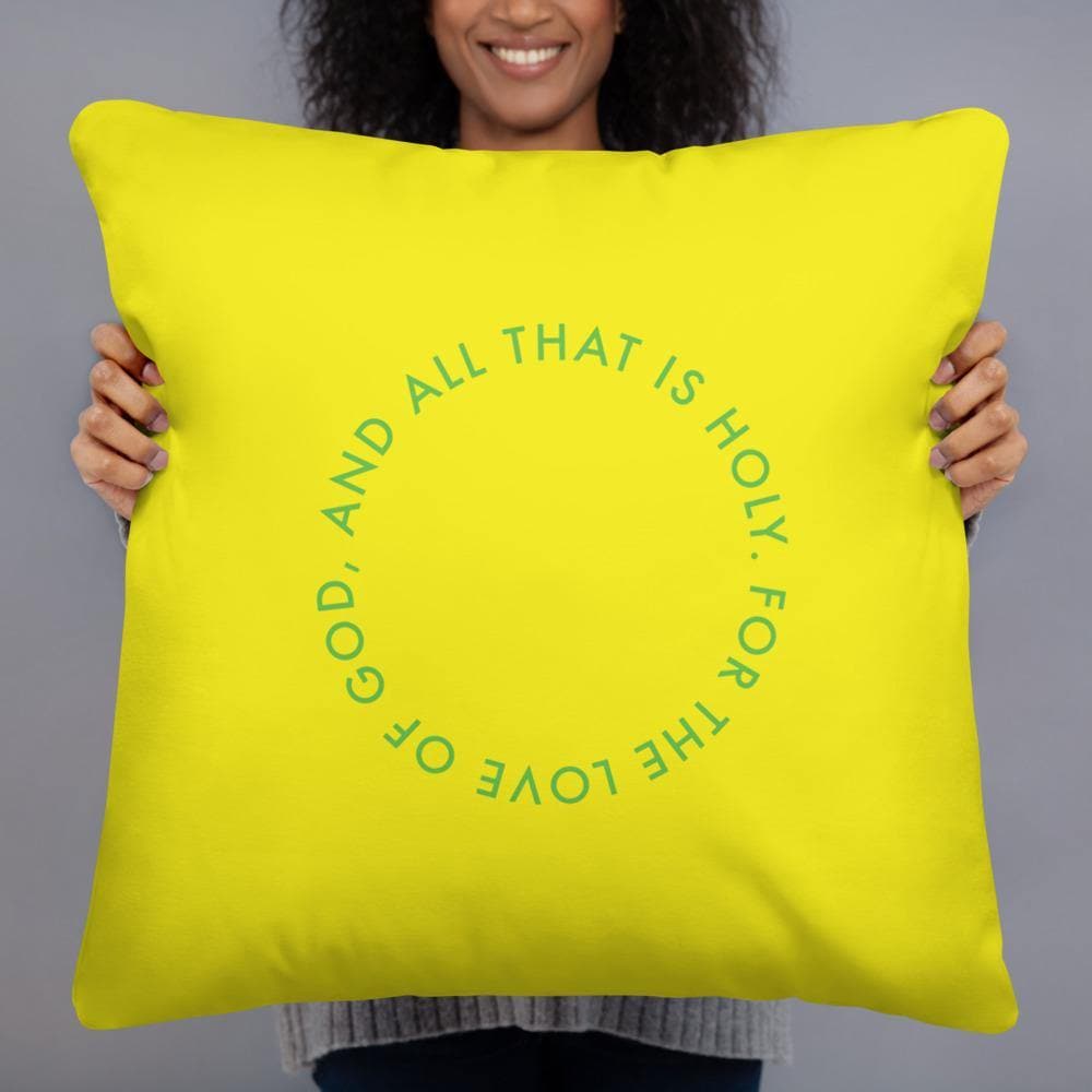 And All That Is Holy (Yellow)- Basic Pillow - Philip Charles Williams