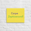 Carpe Zeptosecond! (#4)- Acid-Free, PH-neutral, and Fade-Resistant Canvas