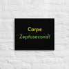 Carpe Zeptosecond! (#3)- Acid-Free, PH-neutral, and Fade-Resistant Canvas