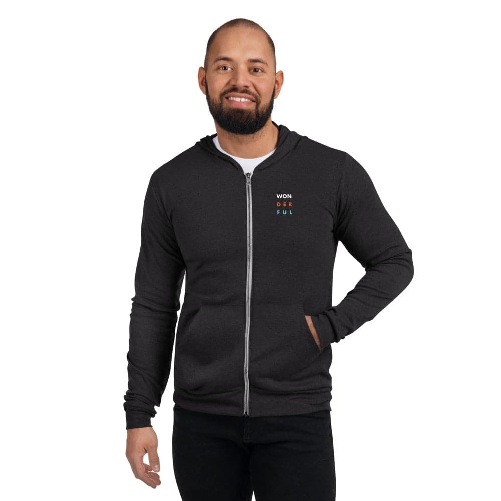 Won-Der-Ful (#1)- Unisex zip hoodie