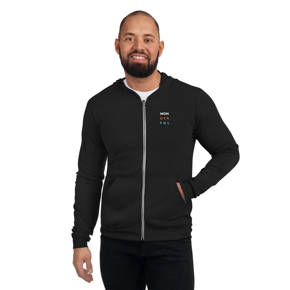 Won-Der-Ful (#1)- Unisex zip hoodie