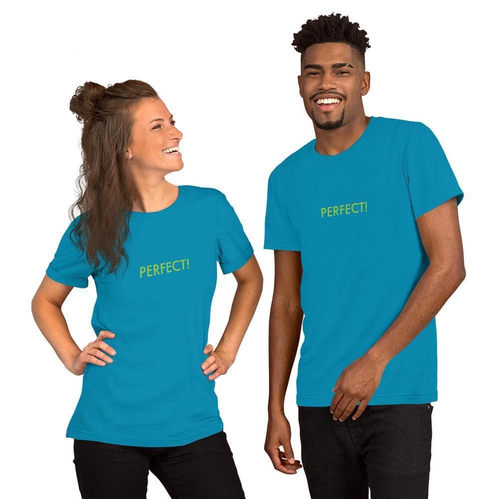 Perfect! (Green)-  Short-Sleeve Unisex T-Shirt - Philip Charles Williams