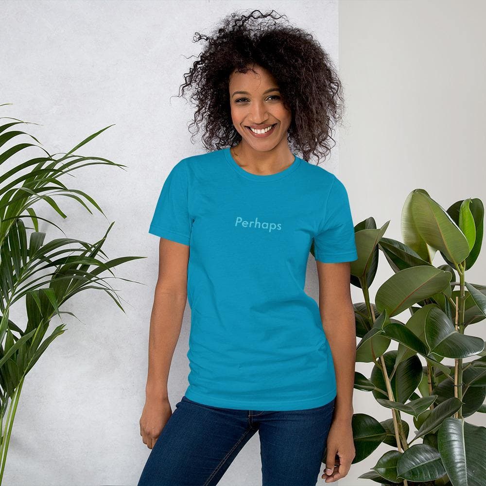 Perhaps (Blue)- Short-Sleeve Unisex T-Shirt - Philip Charles Williams