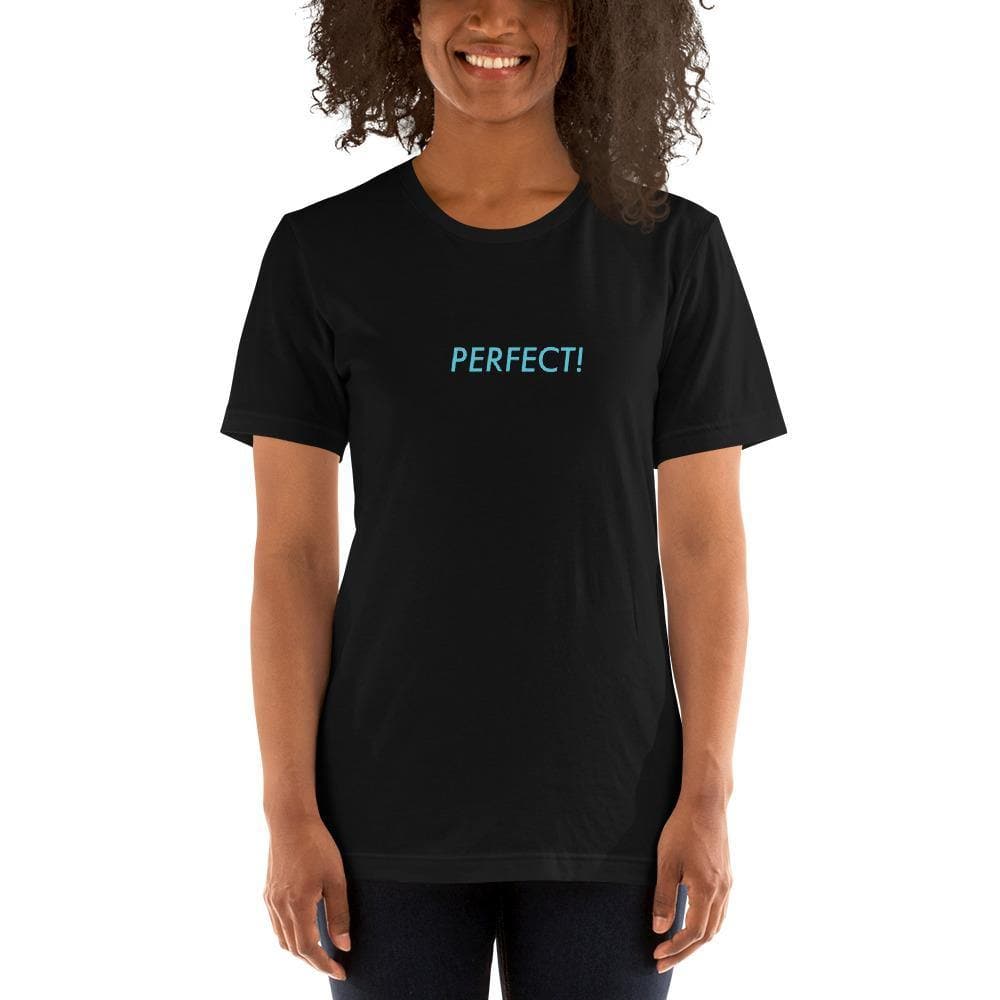 Perfect! (Blue)-  Short-Sleeve Unisex T-Shirt - Philip Charles Williams