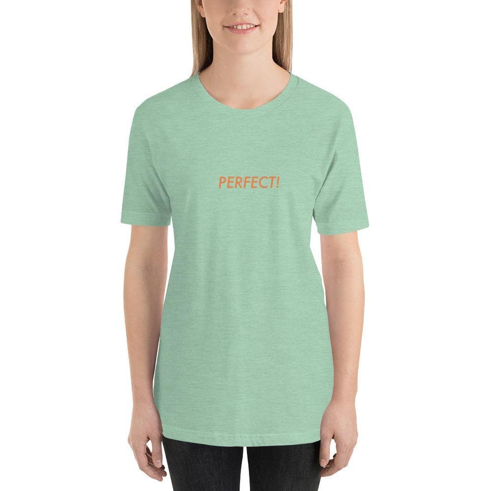 Perfect! (Orange)- Short-Sleeve Unisex T-Shirt - Philip Charles Williams