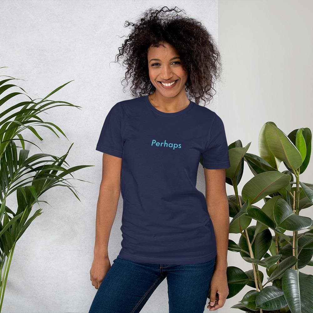 Perhaps (Blue)- Short-Sleeve Unisex T-Shirt - Philip Charles Williams