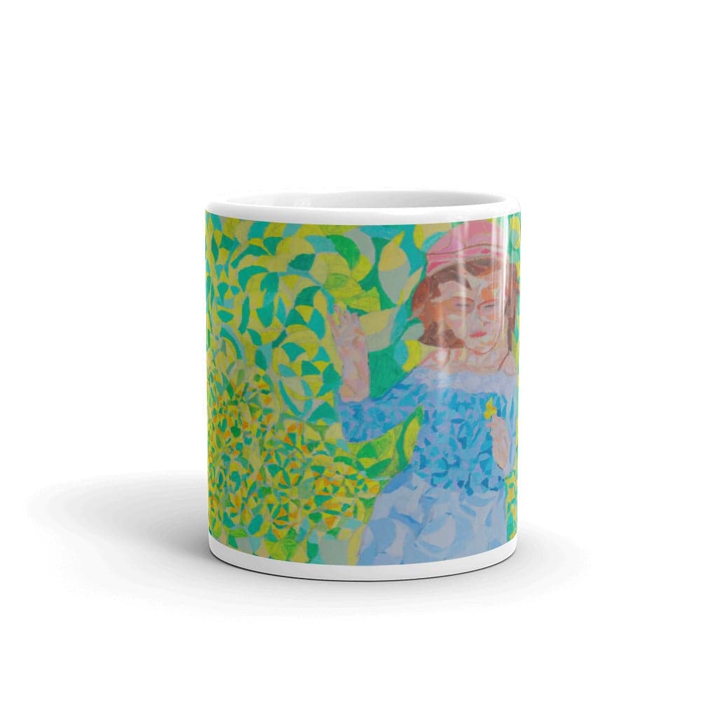 Counting the Daisies- white glossy mug